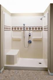 They make entering and leaving the space easier, and offer many luxury features. 60 X 34 Shower With Built In Seat Accent Tiles And Low Threshold Shower Stall Kits Shower Stall Fiberglass Shower