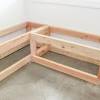 Using benches in a dining room instead of chairs is a great way to save corner bench with storage kitchen storage bench storage bench seating built in seating how to build a banquette storage bench. 1