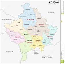 In kosovo dalle 7 (stessa ora italiana) sono aperti i seggi per le elezioni parlamentari anticipate, che vedono favorito il movimento nazionalista 'autodeterminazione' (vetevendosje, vv, all'opposizione). Mapa Administrativo Y Politico De Kosovo Del Vector Ilustracion Del Vector Ilustracion De Kosovo Administrativo 114292403