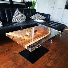 Live Edge Dining Table Epoxy Resin Table Epoxy Oak Table Etsy In 2020 Resin Table Live Edge Table Live Edge Coffee Table