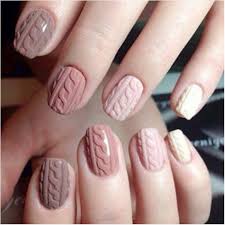 Cozy Cable Knit Sweater Nail Arts Are Taking The Internet By Storm Be Modish Sweater Nails Pretty Acrylic Nails Neutral Nails