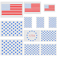 Check spelling or type a new query. Biubee 12 Pack Star Stencil 50 Stars American Flag Template And 2 In 1 Usa Flag Stencil 13 Star 1776 Stencil For Painting On Wood Walls Fabric And Paper 3 Styles Buy