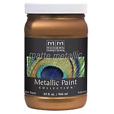 modern masters mm204 matte metallic paint antique bronze quart