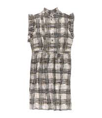 Anne Klein Womens Plaid Print Sheath Dress