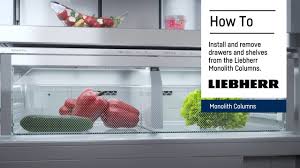 In my personal opinion in a scenario like that. How To Install And Remove Drawers And Shelves From The Liebherr Monolith Columns Youtube