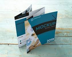 Engage your audience with professionally designed brochures you can customize in minutes. Free Psd Quadfold Brochure Mockup
