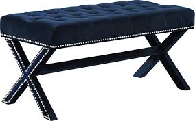 Check spelling or type a new query. Meridian Furniture Kai Collection Modern Contemporary Navy Velvet Upholstered Ottoman Bench With Deep Button Tufting And Nailhead Trim Rectangle Buy Online In Malta At Malta Desertcart Com Productid 124900042