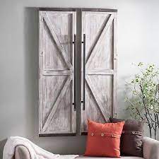 Wooden Faux Barn Door Plaque Kirklands Wood Doors Interior Wood Doors Interior Barn Doors