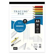 Lei de acesso a informação. Bloco Desenho A4 Branco 180g Tracing Pad 81418 Spiral Bl 20 Fl Escolar Kalunga