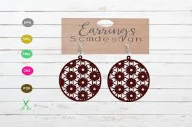 Download Earring Design Svg Cut Files PSD Mockup Templates