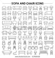 Free app icons in various ui design styles for web and mobile. Sofa And Chair Icons Set Interior Design Drawings Interior Architecture Drawing Architecture Design Drawing