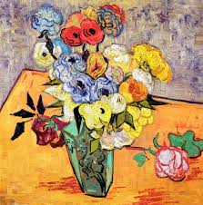No matter what your decorating style, it is easy to find still life paintings that fit perfectly with your color scheme and aesthetic. Van Gogh Stilllife With Japanese Vase Roses And Anemones Art Print