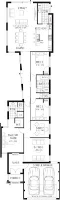 The Claremont Three Bed Single Storey Home Design Single Storey House Plans Narrow House Plans Home Design Floor Plans