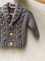cardigan tricote gris pour bebe pull torsade pour garcon manteau d hiver tricote a la main tenue de maison beant en 2020 cardigan bebe tricot veste bebe tricot bebe