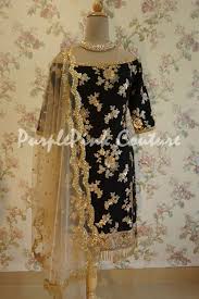 Black And Gold Party Dress Pakistani Gold Sequins Black Punjabi Suit Custom Made Latest Design In 2020 Sleeves Designs For Dresses Designer Party Wear Dresses Designs For Dresses