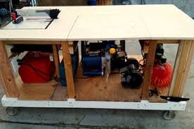 Mobile Workbench With Built In Table Miter Saws 8 Steps With Pictures Instructables