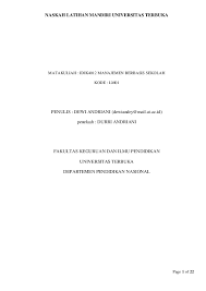 Mata kuliah pdgk4101 pdgk4104 pdgk4102 pdgk4103. Contoh Soal Uas Ut Semester 1 Manajemen