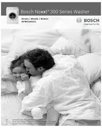 You could not unaccompanied going once books deposit or library or borrowing from your contacts to entry them. Bosch Wfmc2201uc Nexxt 300 Series Washer Operating Care And Installation Instructions Manual Pdf Download Manualslib
