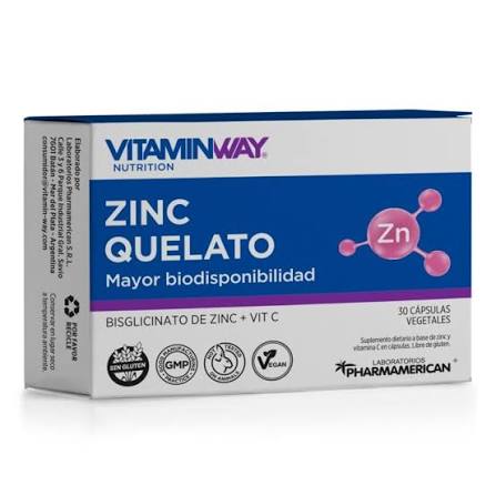 Pharmamerican Zinc Quelato Vit.Wa CAPX30