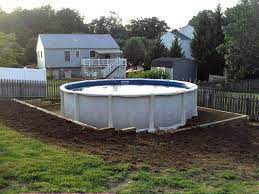 Lomart montessa is another above ground pool you can trust to fit your small backyard. C D S Installers Pool Landscaping Backyard Pool Landscaping Around Pool
