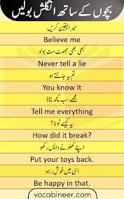 Kids And Parents English Sentences Conversation In Urdu English Vocabulary Words Learn English Words English Phrases Sentences