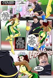 Rogue vs Blob comic porn 