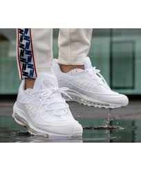 Nike Air Max 98 White Pure Platinum Black Reflect Silver Trainer Cheap Nike Air Max Nike Air Max Air Max