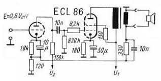 Rohren Verstarker Mit Ecl 86 Elektroniken Reparatur Radios