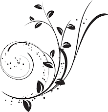 Transparent free floral images : Download Hd 9 Free Ornate Swirl Clipart Cu Ok Adesivi Murali Wall Stickers Onda Fiori Nero Transparent Png Image Nicepng Com