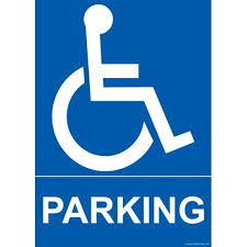 Panneau Pmr Parking Avec Picto Disponible En 3 Dimensions Panneaux Direction Vinyle Autocollant Panneau
