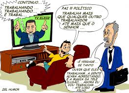 Resultado de imagem para charge de  com politicos