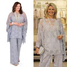 Abiti da cerimonia mamma sposo 2021. Acquista Eleganti Tailleur Pantalone Madre Della Sposa In Tre Pezzi Con Giacca In Pizzo Pieno Completi Abito Da Cerimonia Nuziale Su Misura Taglie Forti Manica Lunga Su Misura A 93 38 Dal