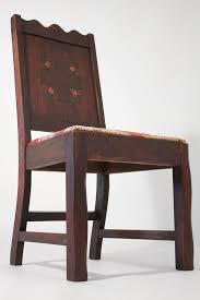 The omaha arm chair boasts an updated transitional design that will elevate your home. Antique Oak Arts And Crafts Hand Painted Monterey Mission Accent Chair From Church For Sale At 1stdibs