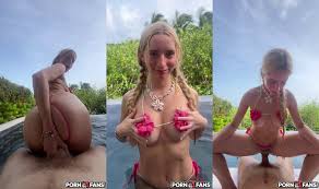 Madison Moores Hot Tropical Pool Sex Tape | Porn4Fans