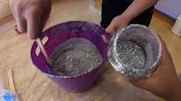 Make your own easy mess free DIY Glitter paint