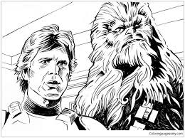 You can download chewbacca coloring page for free at coloringonly.com. Han Solo And Chewbacca 1 Coloring Pages Cartoons Coloring Pages Free Printable Coloring Pages Online