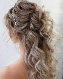 100 Prettiest Wedding Hairstyles For Ceremony Reception Fabmood Wedding Colors Wedding Themes Wedding Color Palettes New Site Half Up Wedding Hair Hair Styles Long Hair Styles