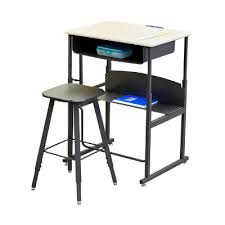 Standing desk adjusts from 42h for standing down to 26h for sitting. Alphabetter Desks Wittfitt Learning In Motion