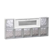 Side jambs and top jambs are 1 x 2 1/2, casings are 3/4 x 3. Simply Secure 30 Wide Hopper Vented Glass Block Windows At Menards