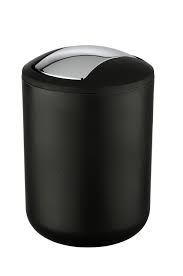 Take a look now before it is too late! Bathroom Bins Wenko Brasil Black Swing Cover Bathroom Waste Bin 2 Ltr 21211100