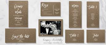 #fairepartmariage #mariageromantique #mariagebohème #fairepartbohème @fairepartmarquepage. Faire Part Mariage Kraft Pois Cartes Assorties Happy Chantilly Studio