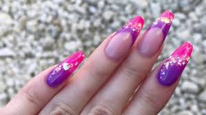 Acrylic nail designs enhances the adorableness of the females to some added level. Pink And Purple Acrylic Nail Design Collab With Nailperfectionxo Youtube
