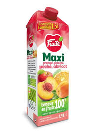 Le Maxi Orange Pomme Peche Et Abricot Jus De Fruit Ananas Fruits