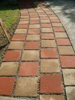 Square Red Concrete Patio Stone Common 12 In X Actual 11 7 In X 11 7 In At Lowes Com Patio Stones Concrete Patio Pavers Backyard