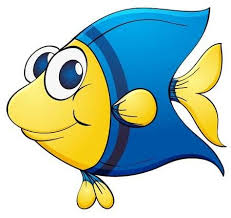 Illustration Of A Blue Tropical Fish Fish Drawing For Kids Fish Drawings Cartoon Fish