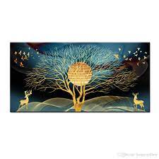 Living room 100 birds painting feng shui. 2021 Wall Art Gifts Modern Feng Shui Abstract Gold Tree Deer And Bird Painting Printed On Canvas Picture Living Room Office Home Decor Bfs4029 From Hongyigallery 6 75 Dhgate Com