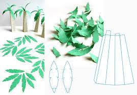 diy arbre papier palmier deco anniversaire vaiana et idees de decoration fete coloriage thanksgiving olaf