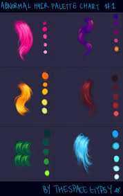 Abnormal Hair Color Palettes Supplement Chart 1 By