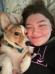 Finley disapproves of mom stopping for a photo shoot in the middle of  walkies.