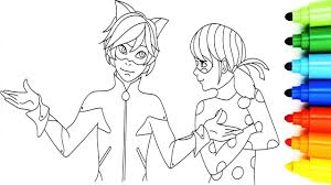 But the greatest popularity of the cartoon is in the love story of the main characters. Ladybug And Cat Noir Coloring Pages Print For Free